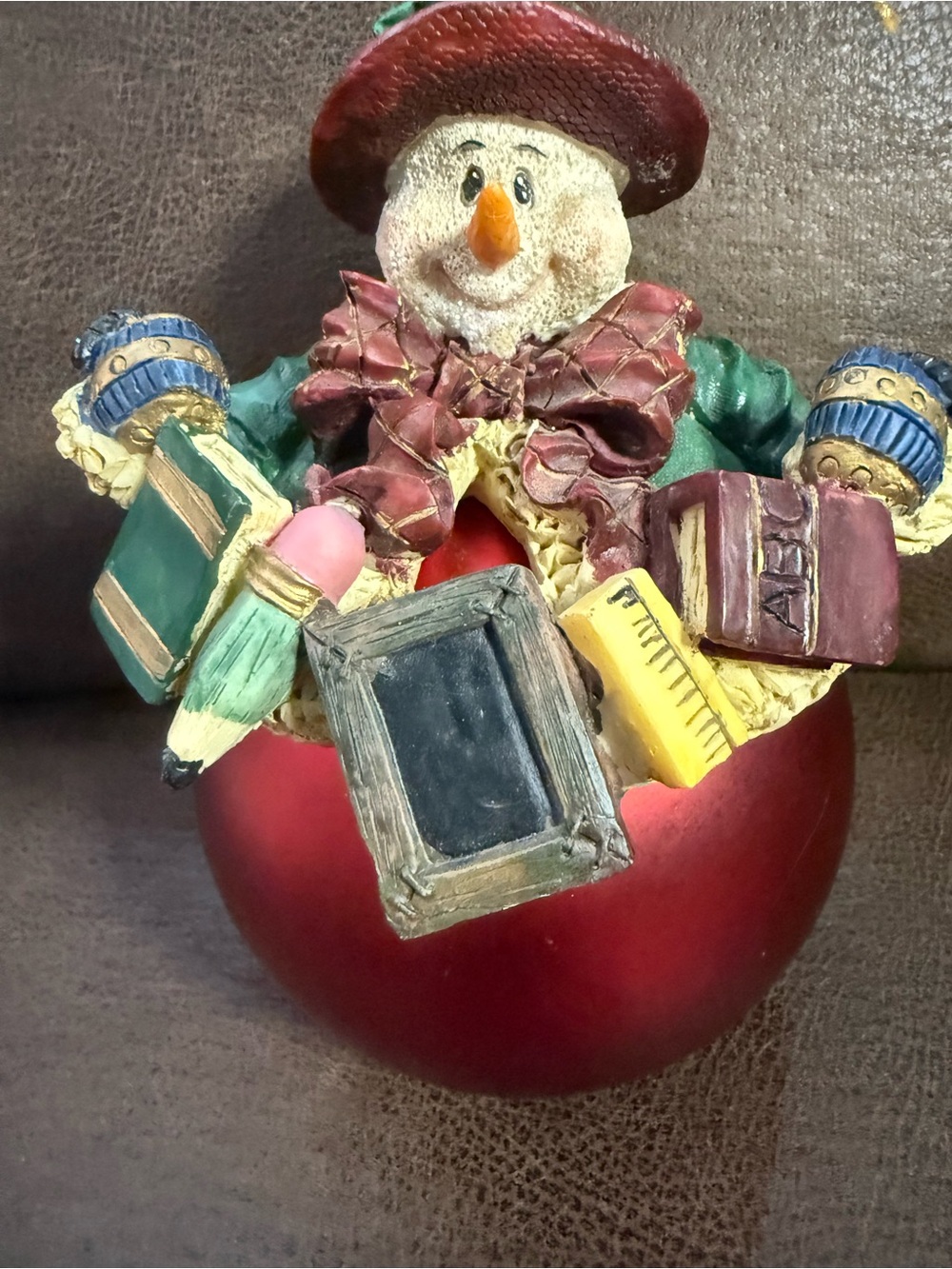 Cedar Creek Snowman Teacher Christmas Ornament